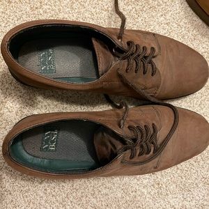 Brown suede . All day comfortable